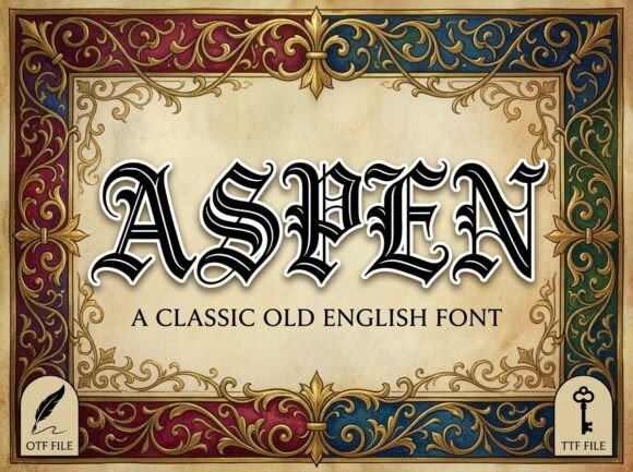 Aspen: A Blackletter Font for Timeless Authority
