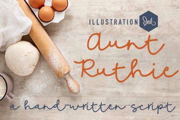 Aunt Ruthie: A Charming Handwritten Typeface for Creative Projects