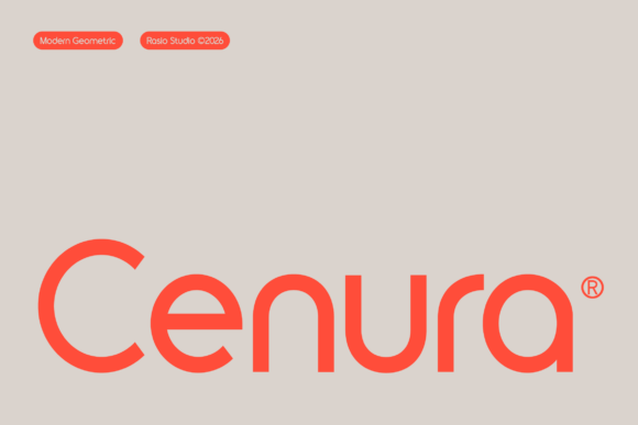 Cenura: The Ultra-Sleek Modern Geometric Sans-Serif Font