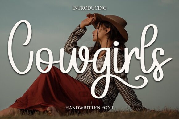 Cowgirls: A Sweet & Romantic Handwritten Font for Elegant Designs