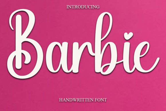 Discover the Charm of the Barbie Handwritten Font