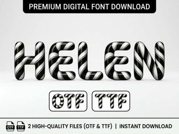 Helen: A Bold Display Typeface for Creative Impact