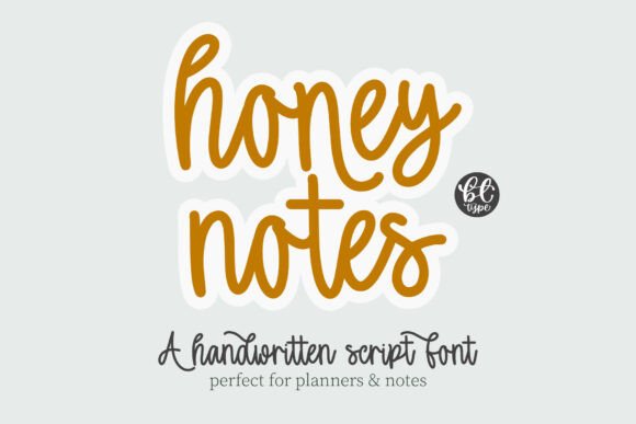 Honey Notes: A Sweet Handwritten Script Font