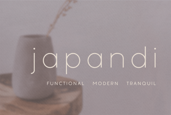 Japandi: A Clean Sans Serif for Modern Design