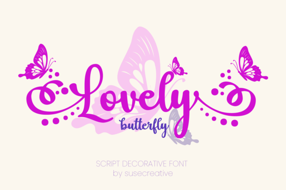 Lovely Butterfly: A Font of Elegant Grace