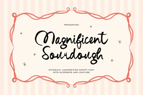 Magnificent Sourdough: A Charming Handwritten Font