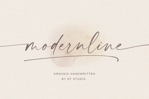 Modernline: Elegant Handwritten Typography for Creative Designs
