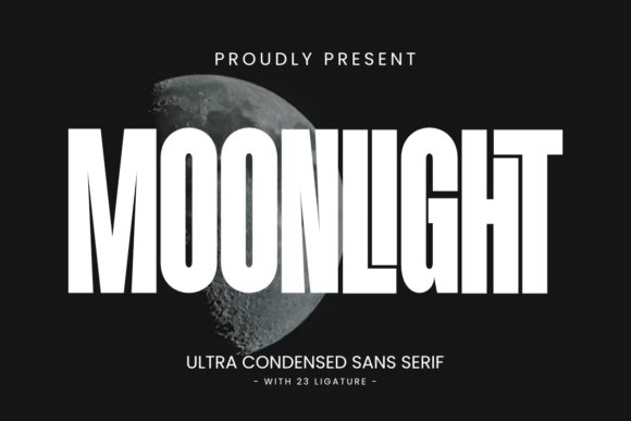 Moonlight: A Bold Display Font for Modern Projects