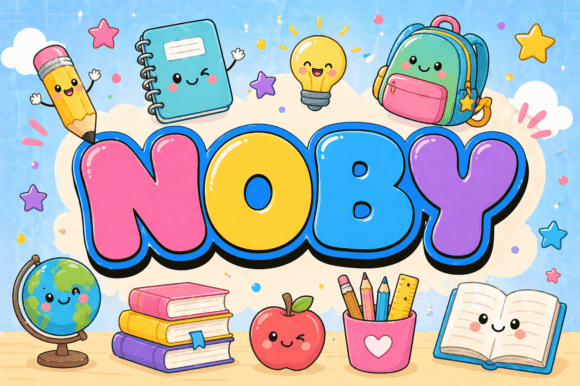 Noby: A Playful Bubble Font for Joyful Designs