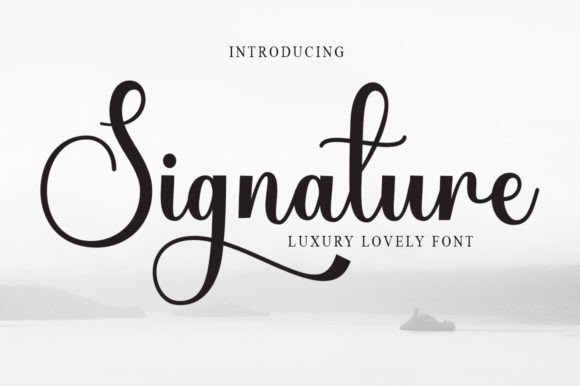 Signature: The Heartfelt Cursive Font for Elegant Design