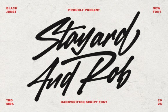 Stayard And Rob: A Bold Script for Confident Design