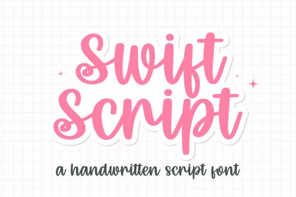 Swift Script: A Sweet and Cute Handwritten Font