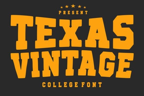 Texas Vintage: A Bold Typeface for Classic Designs