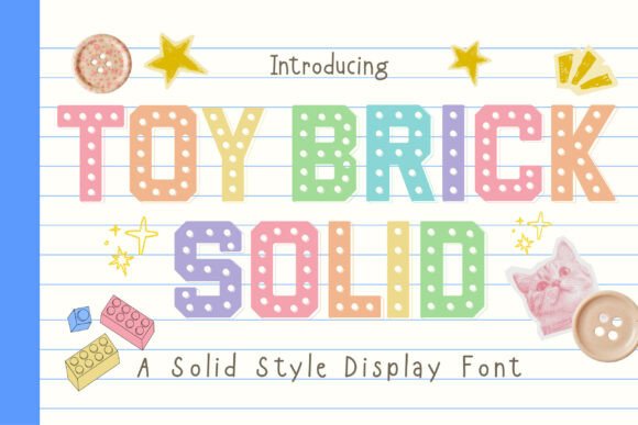 Toy Brick Solid: A Playful Sans Serif for Creative Projects